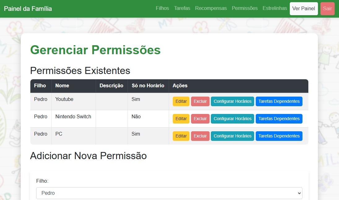 Tela do Sistema